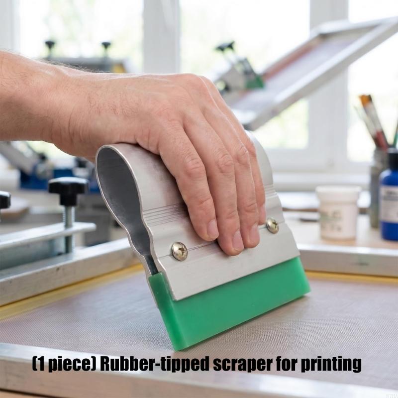 Screen Printing Squeegee - Rubber Print Squeegee with Aluminum Handle