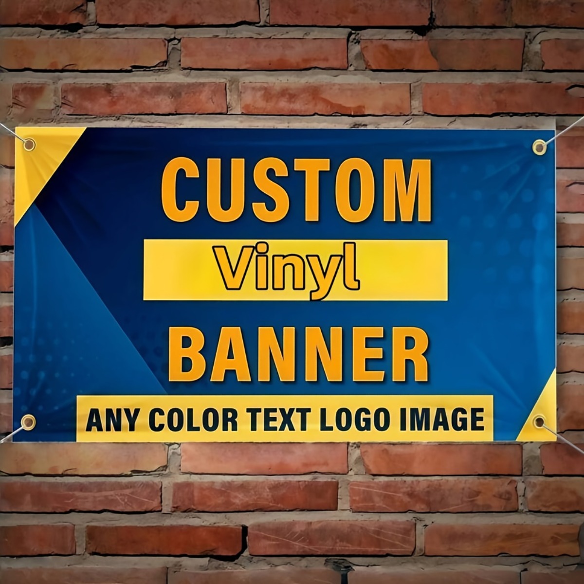 Commercial Printing And Design - Custom Vinyl Banner Personalized Text Logo