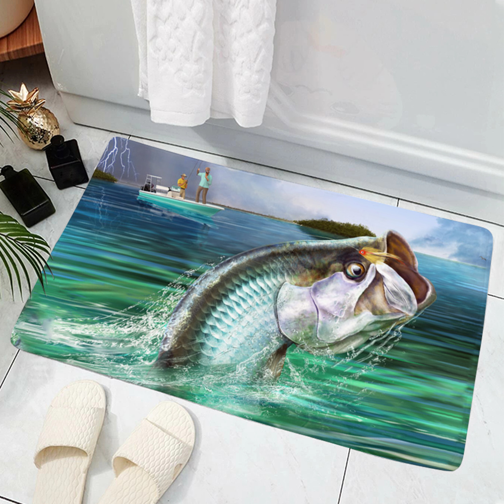 Fish Pattern Mat Hot Sale Mode - Commercial Print Model 评论和价格