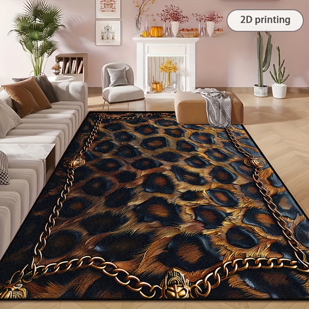 Leopard Printed Rug, Stylish B - Commercial Printing And Design 评论和价格