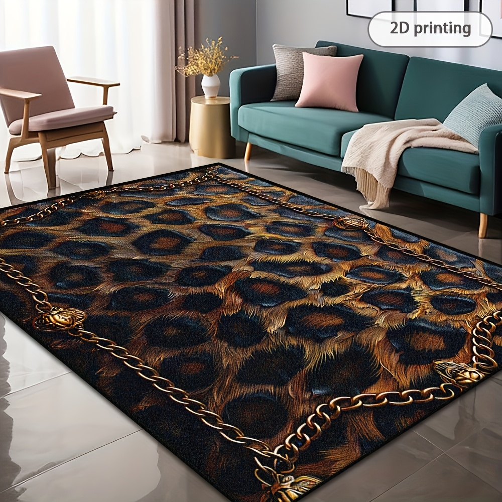 Leopard Printed Rug, Stylish B - Commercial Printing And Design 评论和价格