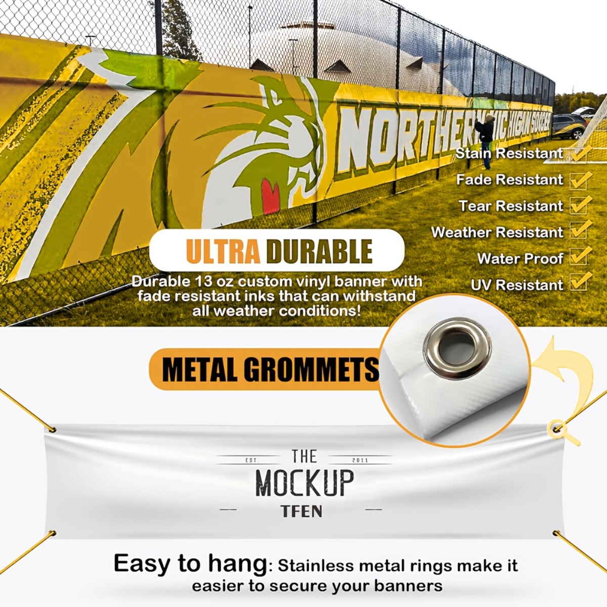 Custom Vinyl Banner Personaliz - Commercial Printing And Design 评论和价格