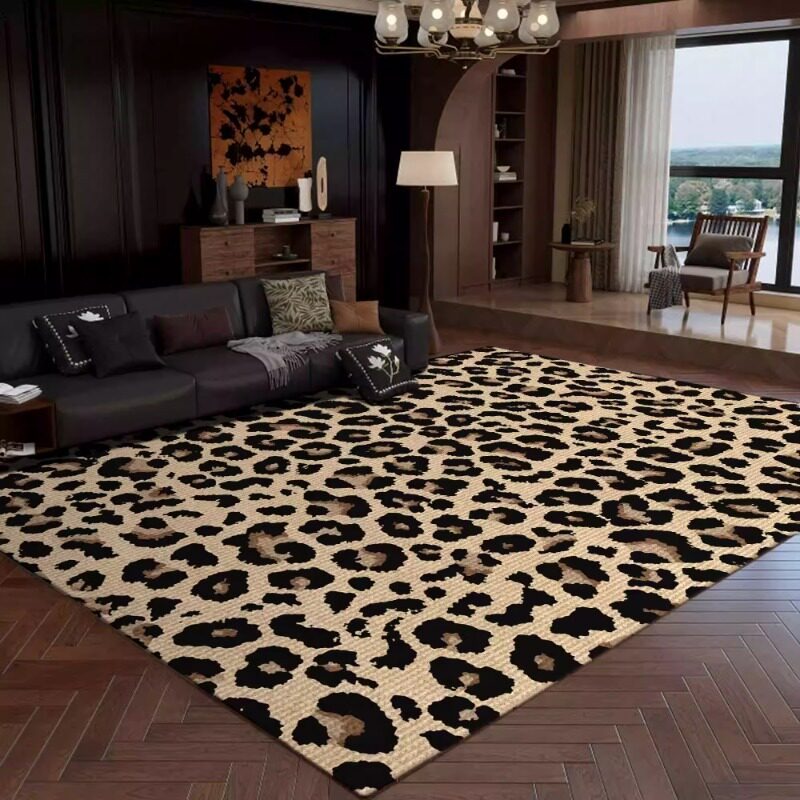 Retro Leopard Print Living Roo - Printing On Commercial 评论和价格